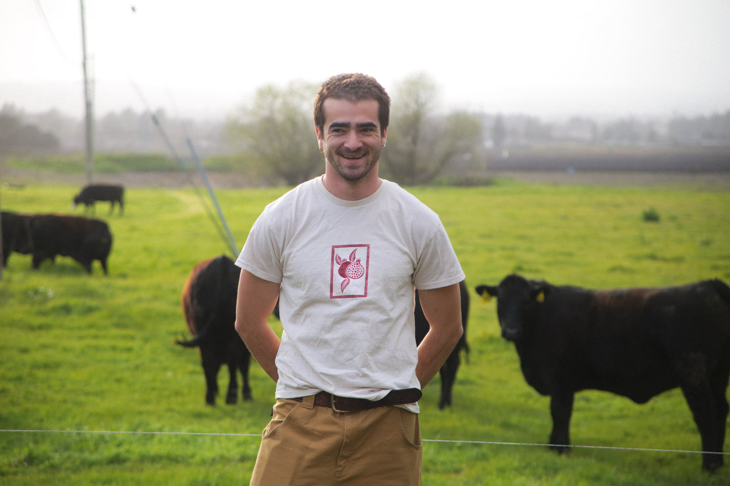 Hand Printed Pomegranate