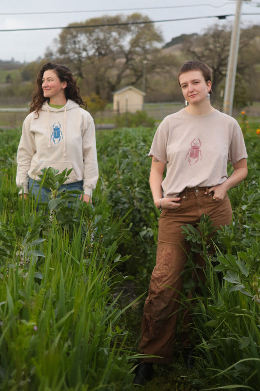 Hand Printed Beetle