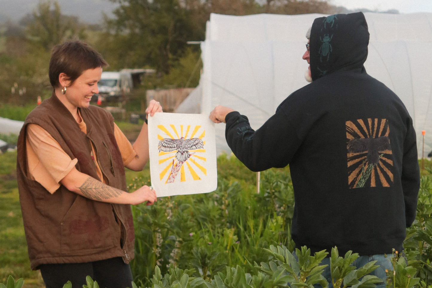 Hand Printed Vulture